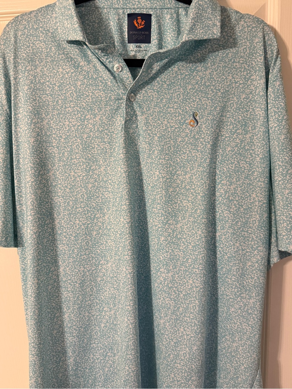 Sport Men’s Light Blue Printed Polo Shirt